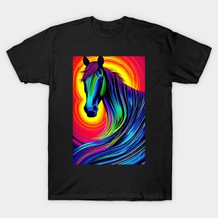 Psychedelic Pop art - HORSE T-Shirt